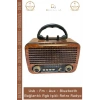 #Radyo Everton RT552 Bluetooth Nostalji Retro USB Güçlü Şarjlı Radyo Mp3 Player Müzik Kutusu