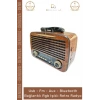 #Radyo Everton RT552 Bluetooth Nostalji Retro USB Güçlü Şarjlı Radyo Mp3 Player Müzik Kutusu