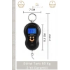 #BagajTartısı Elektronik Dijital El Kantarı Hassas Terazi Portatif Seyahat Tipi Askılı Bagaj Tartısı Max 50 Kg