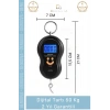 #BagajTartısı Elektronik Dijital El Kantarı Hassas Terazi Portatif Seyahat Tipi Askılı Bagaj Tartısı Max 50 Kg