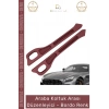 #AraçOrganizer Araç İçi Organizer İkili Set Premium Deri Araba Yan Cep Koltuk Arası Düzenleyici Bordo