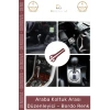 #AraçOrganizer Araç İçi Organizer İkili Set Premium Deri Araba Yan Cep Koltuk Arası Düzenleyici Bordo