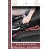 #AraçOrganizer Araç İçi Organizer İkili Set Premium Deri Araba Yan Cep Koltuk Arası Düzenleyici Bordo