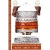 #Bardak Lüks Tasarım Kokteyl Kesme Modern Sunum 360 Derece Dönen Bardak 280 ml Kristal Cam - 1 Adet