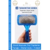 #KöpekTarağı Kedi Köpek Pet Bakım Profesyonel Ergonomik Saplı Kaliteli Tüy Toplama Tarağı Metal Uçlu - 1 Adet