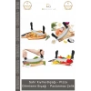 #Bıçak Paslanmaz Çelik Yarım Ay Kıyma Satır Profesyonel Bakalit Sap Pizza Dilimleme Bıçağı - 1 Adet