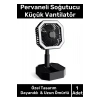 Deluxe Katlanabilir 2 Modlu Usb Şarjlı Sessiz Mini Fan Yelpazeli Pervaneli Soğutucu Vantilatör