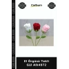 El Örgüsü Tekli Gül Salon Aksesuarı Hatıra Hediye Örme Çiçek