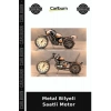Metal Bilyeli Saatli Motor Saat Baba Süs