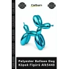 Özel Üretim Dekoratif Modern Salon Figür Polyester Balloon Dog Köpek Figürü Alk5448