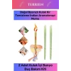 Özel Üretim Doğal Basınçlı Kulak Kir Temizleme İndian Aromaterapi Mumu - 2 Adet
