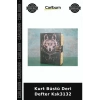 Özel Üretim Hediyelik Not Defteri Kişisel Koleksiyon Kurt Büstü Deri Defter Ksk3132