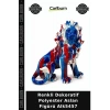 Özel Üretim Hediyelik Salon Biblo Renkli Dekoratif Polyester Aslan Figürü Alk5457