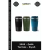 Özel Üretim İçecek Günlük Seyahat 3303 - Çelik Termos - Siyah