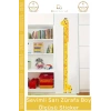 Özel Üretim İz Bırakmayan Çift Taraflı Bantlı Silinebilir Ev Sevimli Sarı Zürafa Boy Ölçüsü Sticker