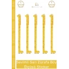 Özel Üretim İz Bırakmayan Çift Taraflı Bantlı Silinebilir Ev Sevimli Sarı Zürafa Boy Ölçüsü Sticker