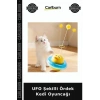 Özel Üretim Sevimli Eğlenceli Evcil Hayvan UFO Şekilli Ördek Kedi Oyuncağı