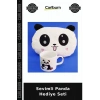 Özel Üretim Yastık Kupa Peluş Seramik Sevimli Panda Hediye Seti