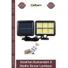 #Solar Aydınlatma 120 Cob Led Solar Panelli Sensörlü Uzaktan Kumandalı 3 Modlu Duvar Lambası