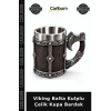Viking Balta Kulplu 3D Paslanmaz Çelik Kupa Bardak Alk6263