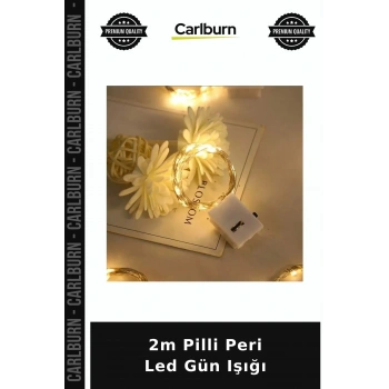 2m Pilli Peri Led Gün Işığı Duvar Ev Süs