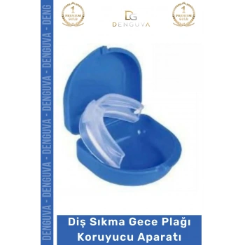 #Dişlik Bruksizm Gece Plağı Şeffaf Koruma Silikonu Çene Sıkma Engelleme Dişlik Uyku Aparatı Gıcırdtma - 1 Adet