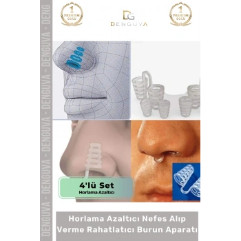#BurunAparatı Horlama Önleyici Rahat Nefes Uyku Kalitesi Oksijen Artıran Burun Delik Aparatı 4lü Set
