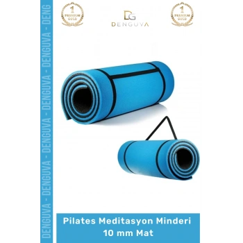 #PilatesMeditasyonMinderi Carlburn Taşıma Askılı Dayanıklı Uzun Ömürlü Konfor Fitness Meditasyon Minderi 10 mm Mat