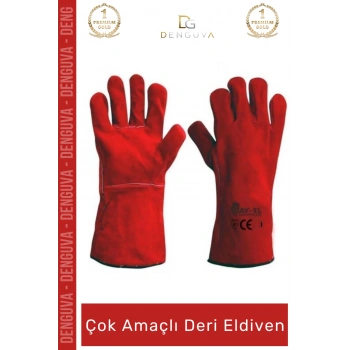 #ÇokAmaçlıDeriEldiven Isıya Dayanıklı Yanmaz Su Geçirmez Lamineli Ergonomik Kaliteli Çok Amaçlı Deri Eldiven