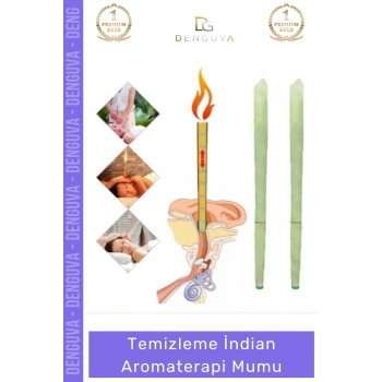 #KulakTemizlemeAparatı Doğal Kulak Temizleme Aparatı Profesyonel Bakım Seti İndian Aromaterapi Mumu 2 Adet
