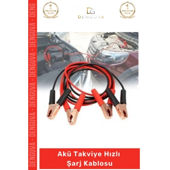 #AküTakviye 1200 Amper 100 Bakır Kalın Yüksek İletken Güçlü Oto Akü Takviye Hızlı Şarj Kablosu
