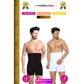 #BoxerKorse Göbek Düzleştirici Bel Basen Toparlayıcı Sıkılaştırıcı Duble Erkek Boxer Korse 4lü Set