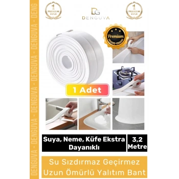 #İzolasyonBant Su Sızdırmaz Lavabo Küvet Kenar Bandı Mutfak Banyo Yapışkanlı Önleyici 32m İzolasyon Bant