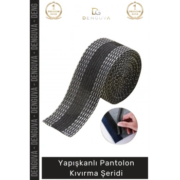 #PantolonKıvırma Polyester Esnek Dayanıklı Pratik Dikişsiz Paça Onarım Yapışkanlı Pantolon Kıvırma Şeridi - 1 Adet