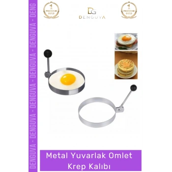 #OmletKalıbı Metal Yanmaz Yapışmaz Paslanmaz Çelik Profesyonel Kahvaltı Sunum Yuvarlak Omlet Krep Kalıbı