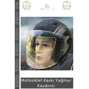 #MotosikletKaskı Motosiklet Kaskı Şeffaf Su İtici Anti Sis Koruyucu Film Buhar Önleyici Yağmur Kaydırıcı