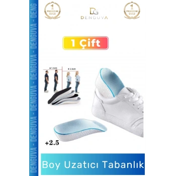 #BoyUzatıcıTabanlık EVA Bellek Köpük Rahat Ortopedik Kesilebilir Gizli Boy Uzatıcı Tabanlık 25 Cm - 2 Adet