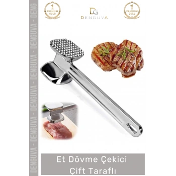 #EtDövmeÇekici Profesyonel Alüminyum Mutfak Gereci Kaliteli Kasap Tipi Et Dövme Çekici Çift Taraflı