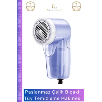 #TüyTemizlemeMakinesi Lüks Pilli Tiftik Kazak Giysi Yünü Toplama Alıcı Toplayıcı Mavi Tüy Temizleme Makinesi