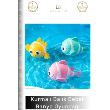#Oyuncak Kurmalı Balık Bebek Eğitici Hareketli Havuz Deniz Aktivite Seti Çocuk Banyo Su Oyuncağı