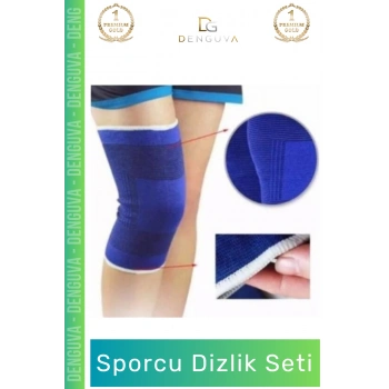 #ElastikBandaj Kompresyon Destekli Ortopedik Isı Koruyucu Esnek Rehabilitasyon Sporcu Dizlik 2li Set