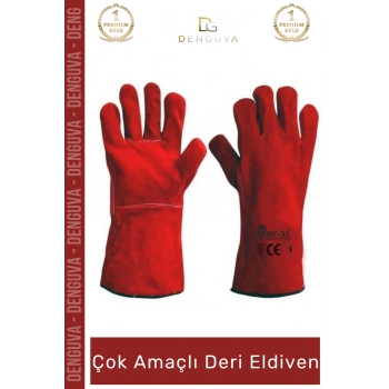 #YanmazEldiven Isıya Dayanıklı Yanmaz Su Geçirmez Ergonomik Standart Sanayi İş Çok Amaçlı Deri Eldiven