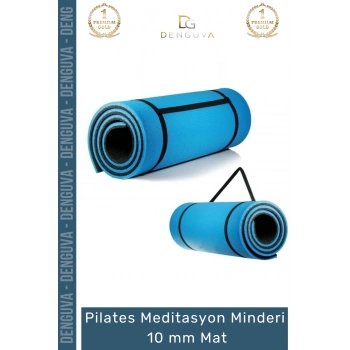#YogaMatı Taşıma Askılı Dayanıklı Uzun Ömürlü Konfor Serisi Meditasyon Minderi 10 mm Mat
