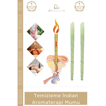 #KulakMumu Doğal Vakum Etkili Kulak Temizleme Aparatı Hijyenik Rahatlatıcı Aromaterapi Mumu 2 Adet