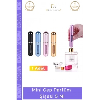 #ParfümŞişesi Doldurulabilir Taşınabilir Mini Seyahat Çantası Tipi Patentli Kapak Cep Parfüm Şişesi 5 Ml