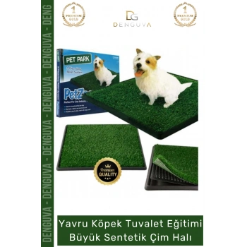 #SentetikHalı Köpek Tuvalet Eğitim Seti Pet Park Su Geçirmez Hijyenik Portatif Büyük Sentetik Çim Halı
