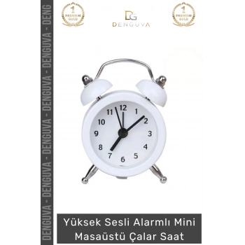 #ÇalarSaat Premium Sessiz Akar Mekanizma Şık Ofis Salon Komodin Hediyelik Analog Dekoratif Çalar Saat