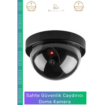 #DomeKamera Sensörlü Hareket Algılayıcı Kırmızı Ledli Işıklı Güvenlik Caydırıcı Dome Kamera