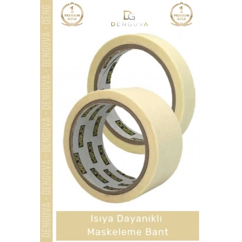 #BoyaBandı Hotmelt Yapışkanlı Krep Kağıt 60 Derece Isıya Dayanıklı Endüstriyel Maskeleme Boya Badana Bandı