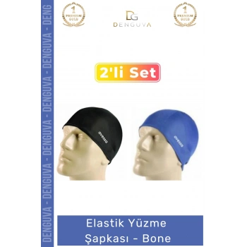 #YüzmeŞapkası Silikon Yüzücü Bonesi Su Geçirmez Havuz Sporu 2 Adet Deniz Bonesi Elastik Yüzme Şapkası
